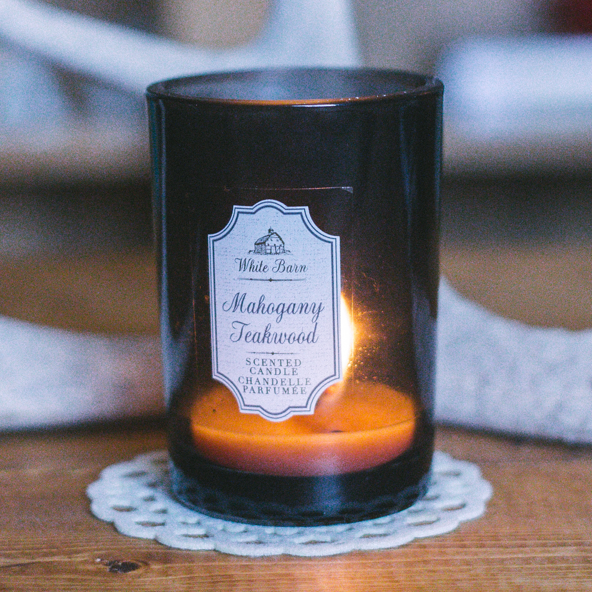 Scented Soy Wax Candle in Glass Jar
